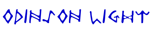 Odinson Light 字体